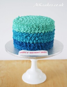 Ombre blue stars Birthday Cake MK Cakes | One-of-a-kind cakes for every occasion