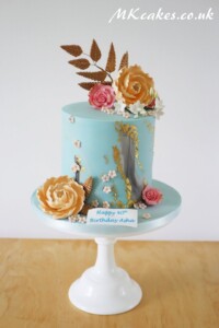 Gold Marble Birthday Cake Gold Marble Birthday Cake