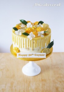 Lemon Dripping Birthday Cake Lemon Dripping Birthday Cake