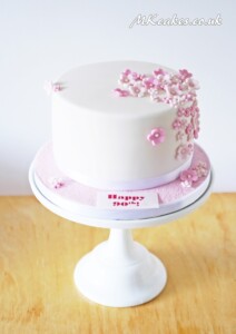 Classic Cascading Flowers Birthday Cake Classic Cascading Flowers Birthday Cake