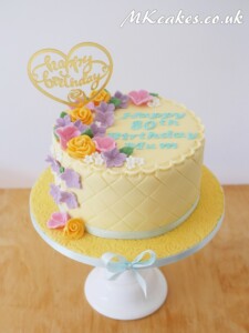 Pastel Flowers Birthday Cake Pastel Flowers Birthday Cake