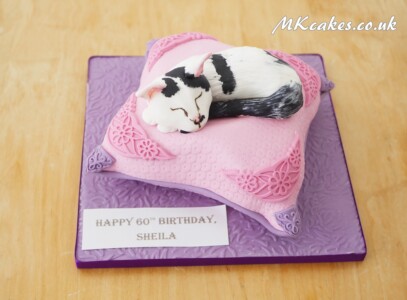 Sleeping Cat Birthday Cake Sleeping Cat Birthday Cake
