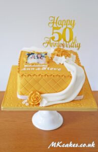 Gold Anniversary cake Gold Anniversary cake