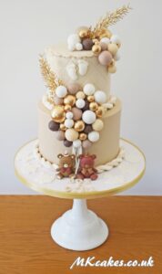 Beige Baby Shower Cake Beige Baby Shower Cake