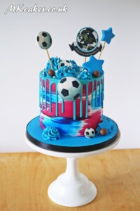 Football Dripping Birthday Cake MK Cakes | One-of-a-kind cakes for every occasion