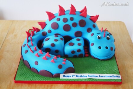 Cute Dragon Shaped Birthday Cake MK Cakes | One-of-a-kind cakes for every occasion