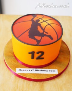 Basketball Birthday Cake MK Cakes | One-of-a-kind cakes for every occasion
