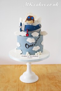 Airplane Birthday Cake with Pilot MK Cakes | One-of-a-kind cakes for every occasion