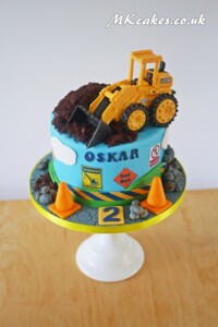 Cake with sugar made Digger MK Cakes | One-of-a-kind cakes for every occasion