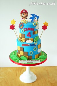 Sonic & Mario Cake Sonic & Mario Cake