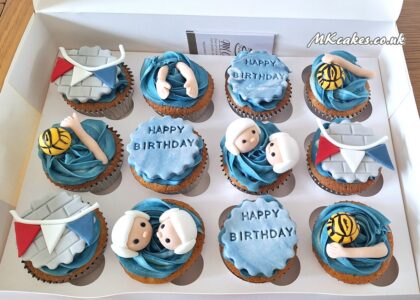 Waterpolo cupcakes Waterpolo cupcakes