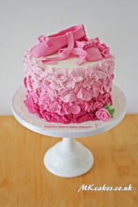 Ballet shoes cake Ballet shoes cake