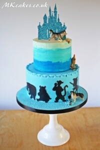 Disney Castle Birthday Cake with my Dogs MK Cakes | One-of-a-kind cakes for every occasion