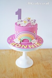 Pastel Rainbow Birthday Cake MK Cakes | One-of-a-kind cakes for every occasion