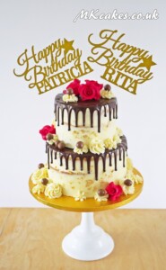Dripping Birthday Cake for Two Dripping Birthday Cake for Two