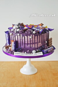 Cadbury Purple Dripping Birthday Cake Cadbury Purple Dripping Birthday Cake