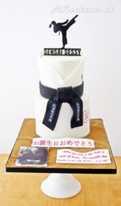 Karate Personalised Birthday Cake Karate Personalised Birthday Cake