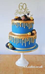 Blue Dripping cake Blue Dripping cake