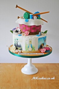 Knitting cake Knitting cake