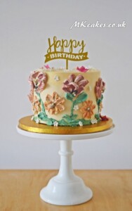 Textured Buttercream cake Textured Buttercream cake