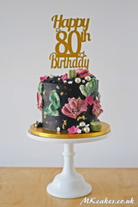 Textured Black Buttercream cake Textured Black Buttercream cake