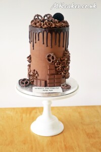 Super Tall Chocolate Dripping Birthday Cake Super Tall Chocolate Dripping Birthday Cake