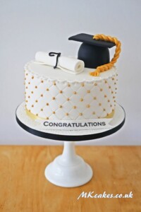 Gold Graduation cake Gold Graduation cake